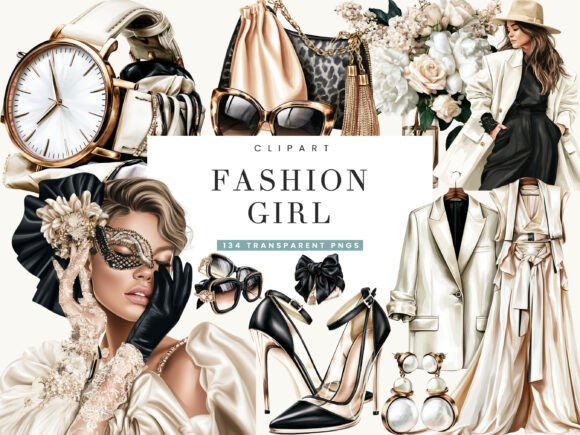 Download Fashion Girl Clipart Bundle - Fashion Collection