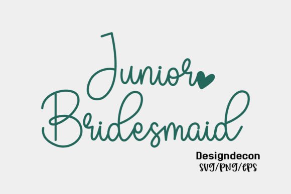 Download Junior Bridesmaid Minimal Script Svg - Minimal script Collection