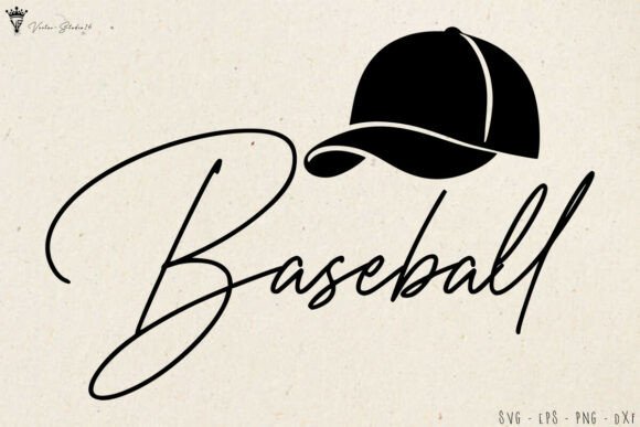 Download Minimal Script Baseball SVG Cut File - Minimal script Collection